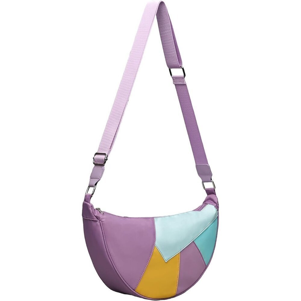 Crescent Crossbody Bag Nylon Women Men Adjustable Strap Casual Purse